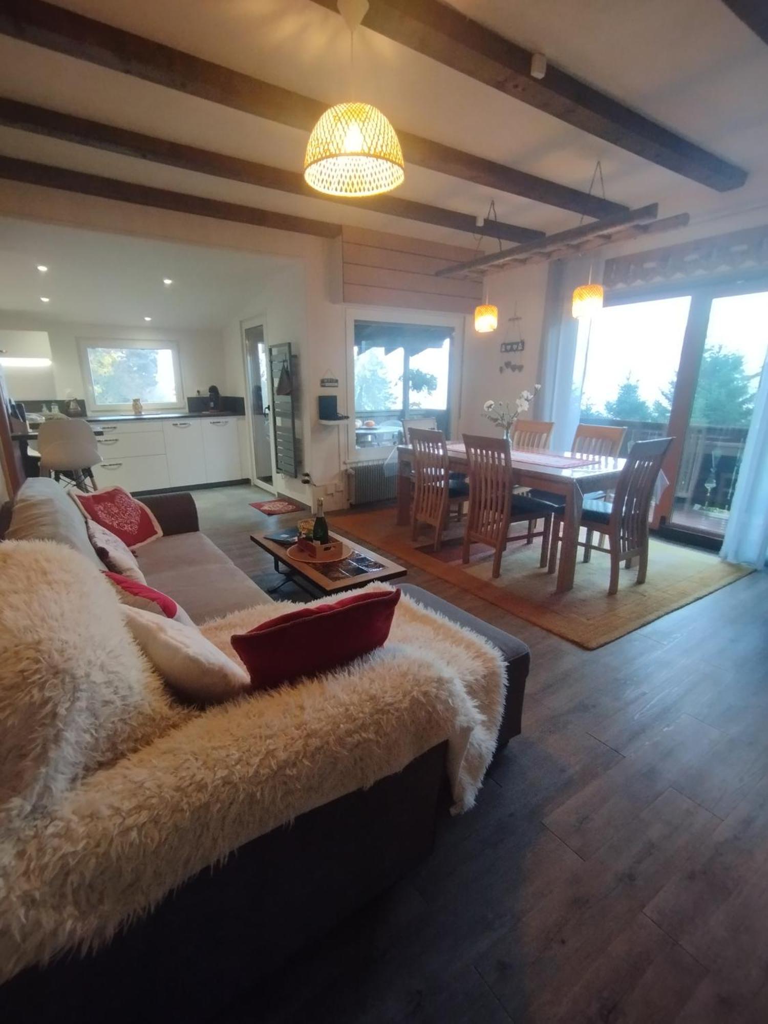 Chalet Au Bois Des Ecureuils Classe Trois Etoiles. Muhlbach-sur-Munster ภายนอก รูปภาพ